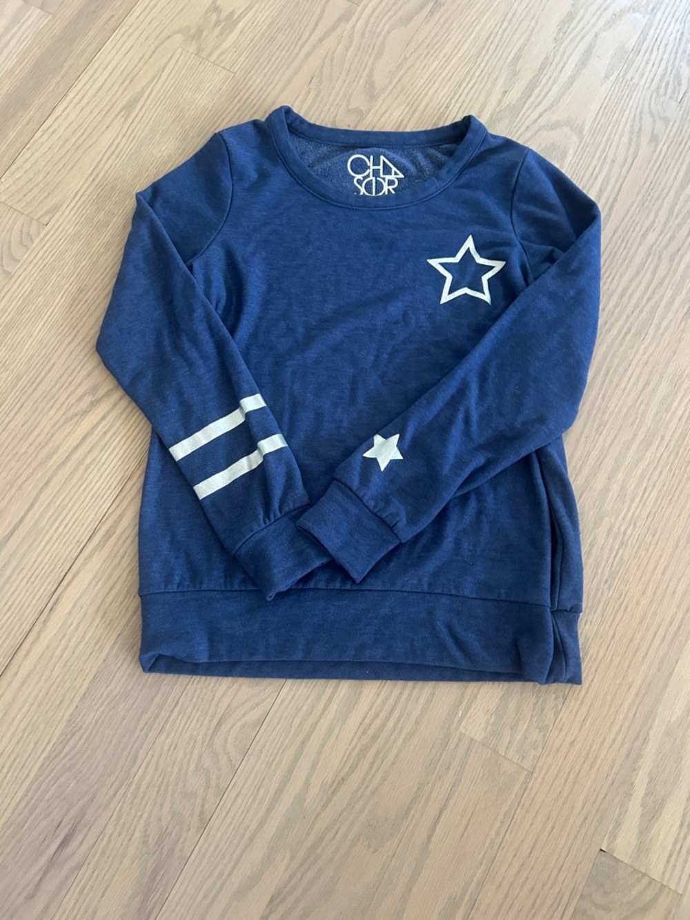 Chaser Navy Star Graphic Sweatshirt